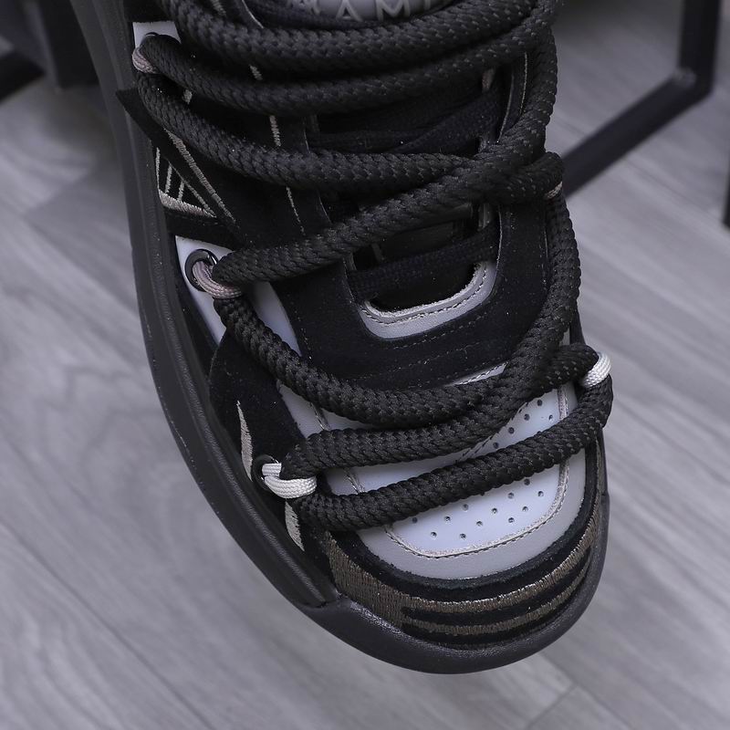 Amiri Warlord High-Top Sneaker – White / Grey