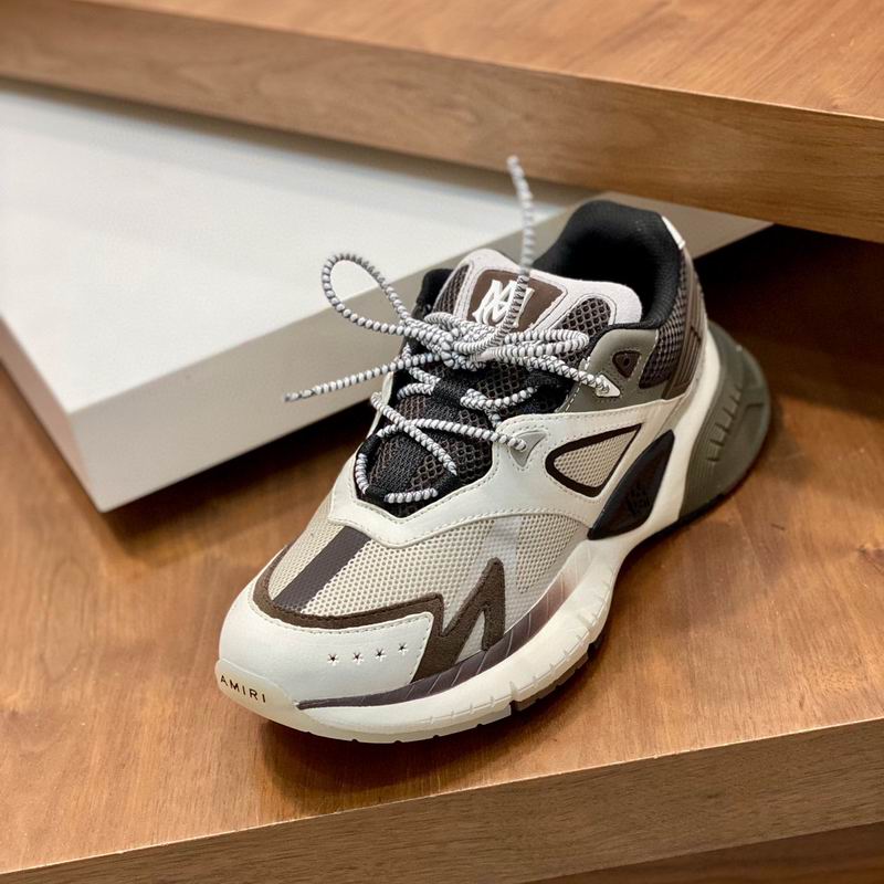 Amiri MA Runner Sneaker – White / Brown / Black