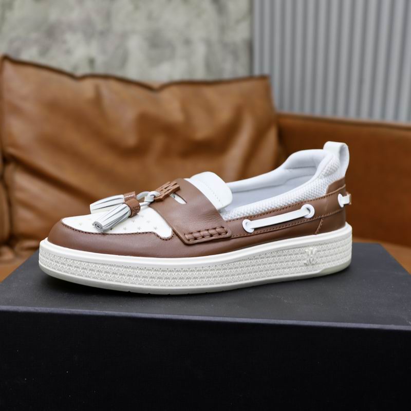 Amiri Tassel Deck Loafer – Brown / White