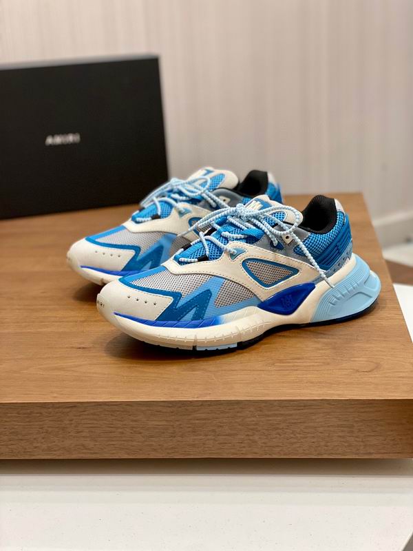 Amiri MA Runner Sneaker – White / Blue / Light Blue