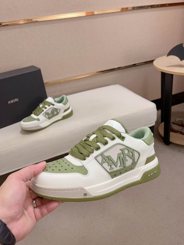 Amiri Classic Low Sneaker – White / Olive Green