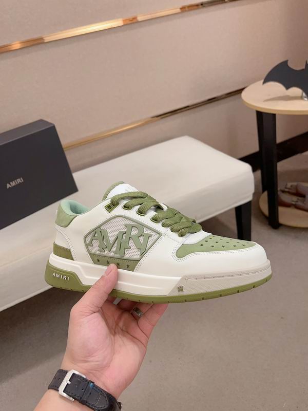 Amiri Classic Low Sneaker – White / Olive Green