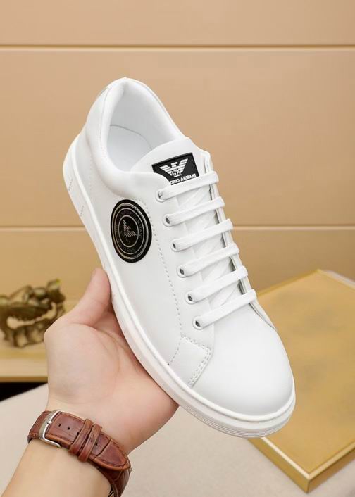 Emporio Armani Action Leather Sneaker – Triple White