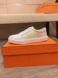 Hermès Day Low-Top Sneaker – White / Ecru