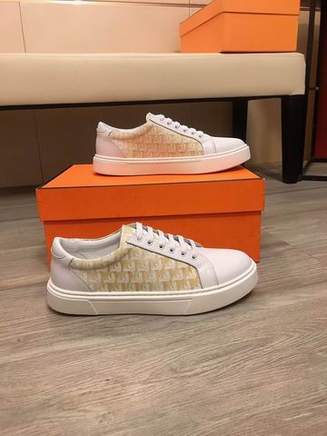 Hermès Day Low-Top Sneaker – White / Ecru
