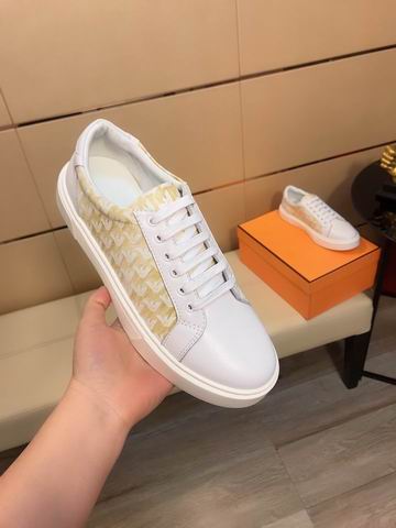 Hermès Day Low-Top Sneaker – White / Ecru