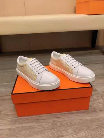 Hermès Day Low-Top Sneaker – White / Ecru