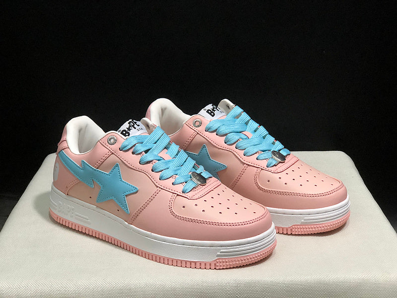 BAPE STA Low-Top Sneaker – Pink / Baby Blue