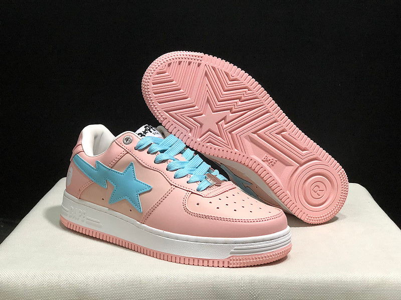 BAPE STA Low-Top Sneaker – Pink / Baby Blue