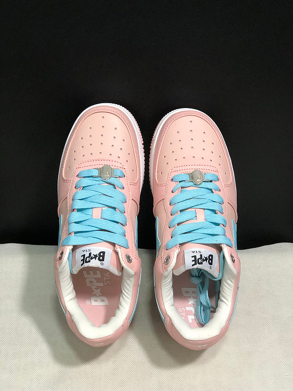 BAPE STA Low-Top Sneaker – Pink / Baby Blue