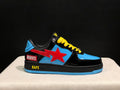 BAPE STA × Marvel Low-Top Sneaker – Black / Blue / Red