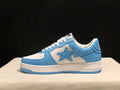 BAPE Sta Low 'University Blue' | Sky Blue & White Patent Leather Low-Top Sneaker