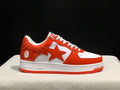 BAPE STA Low-Top Sneaker – White / Orange