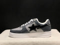 BAPE Sta Low 'Grey Patent' | Two-Tone Patent Leather Star Panel Low-Top Sneaker