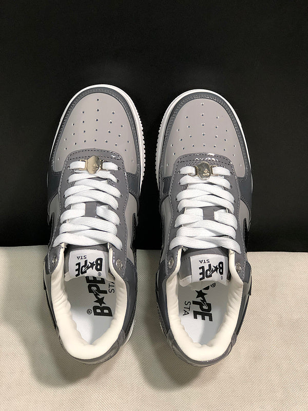 BAPE STA Low-Top Sneaker – Grey / Black