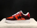 BAPE STA Low-Top Sneaker – Red / Burgundy