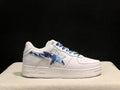 BAPE STA Low-Top Sneaker – White / Blue Camo