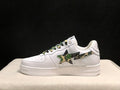 BAPE STA Low-Top Sneaker – White / Green Camo