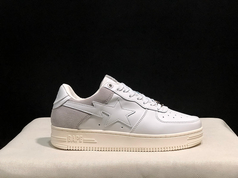 BAPE STA Low-Top Sneaker – Triple White