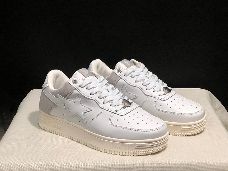 BAPE STA Low-Top Sneaker – Triple White