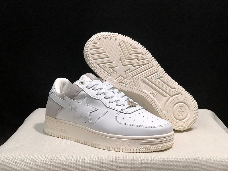 BAPE STA Low-Top Sneaker – Triple White