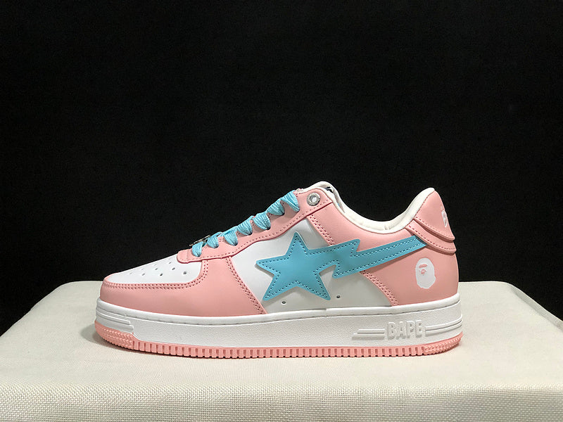 BAPE STA Low-Top Sneaker – Pink / Baby Blue