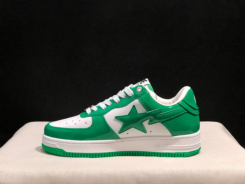 BAPE STA Low-Top Sneaker – White / Green