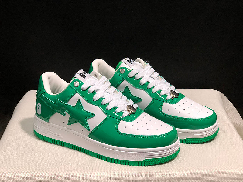BAPE STA Low-Top Sneaker – White / Green