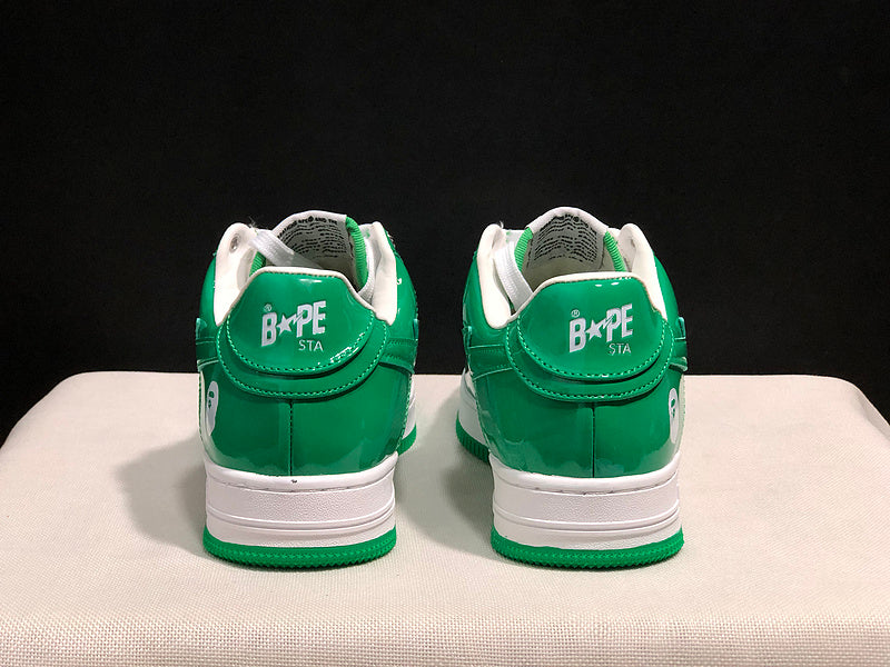 BAPE STA Low-Top Sneaker – White / Green