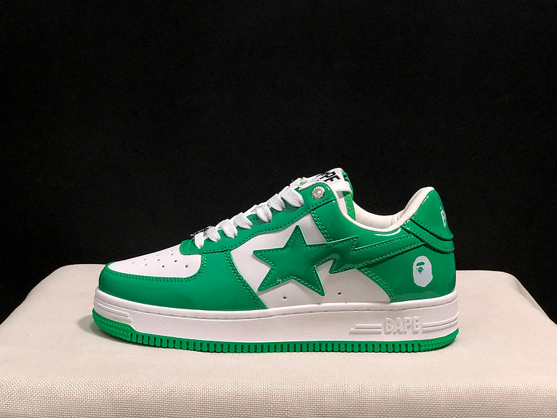 BAPE STA Low-Top Sneaker – White / Green