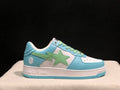 BAPE STA Low-Top Sneaker – Sky Blue / Lime Green