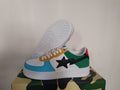 BAPE STA Low 'Multi-Style' Vol. 3 | Patchwork, Black/Red & Red/Blue Patent | EU 36–40