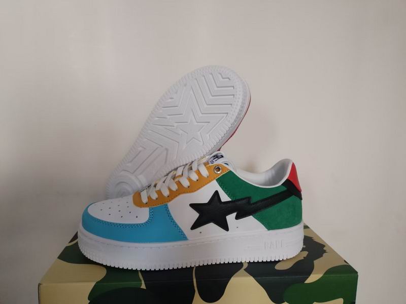 BAPE STA Low 'Multi-Style' Vol. 3 | Patchwork, Black/Red & Red/Blue Patent | EU 36–40