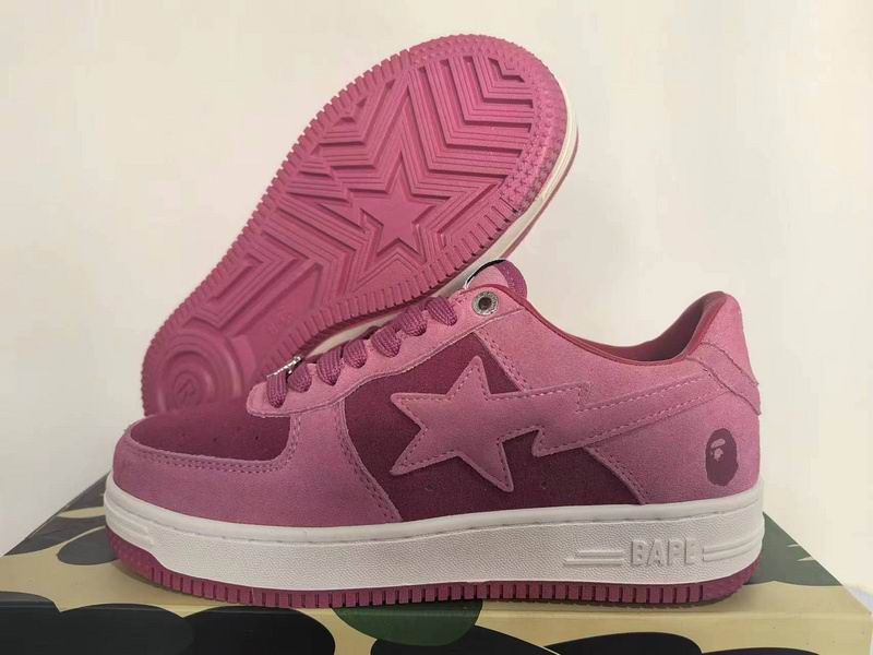 BAPE Sta Low 'Pink Rose' | Suede Star Panel Low-Top Sneaker