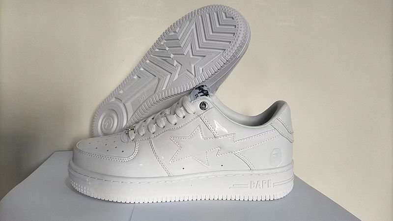 BAPE Sta Low 'Brazil' | Patent Leather Yellow Green Blue Low-Top Sneaker