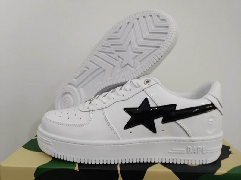 BAPE Sta Low 'Brazil' | Patent Leather Yellow Green Blue Low-Top Sneaker