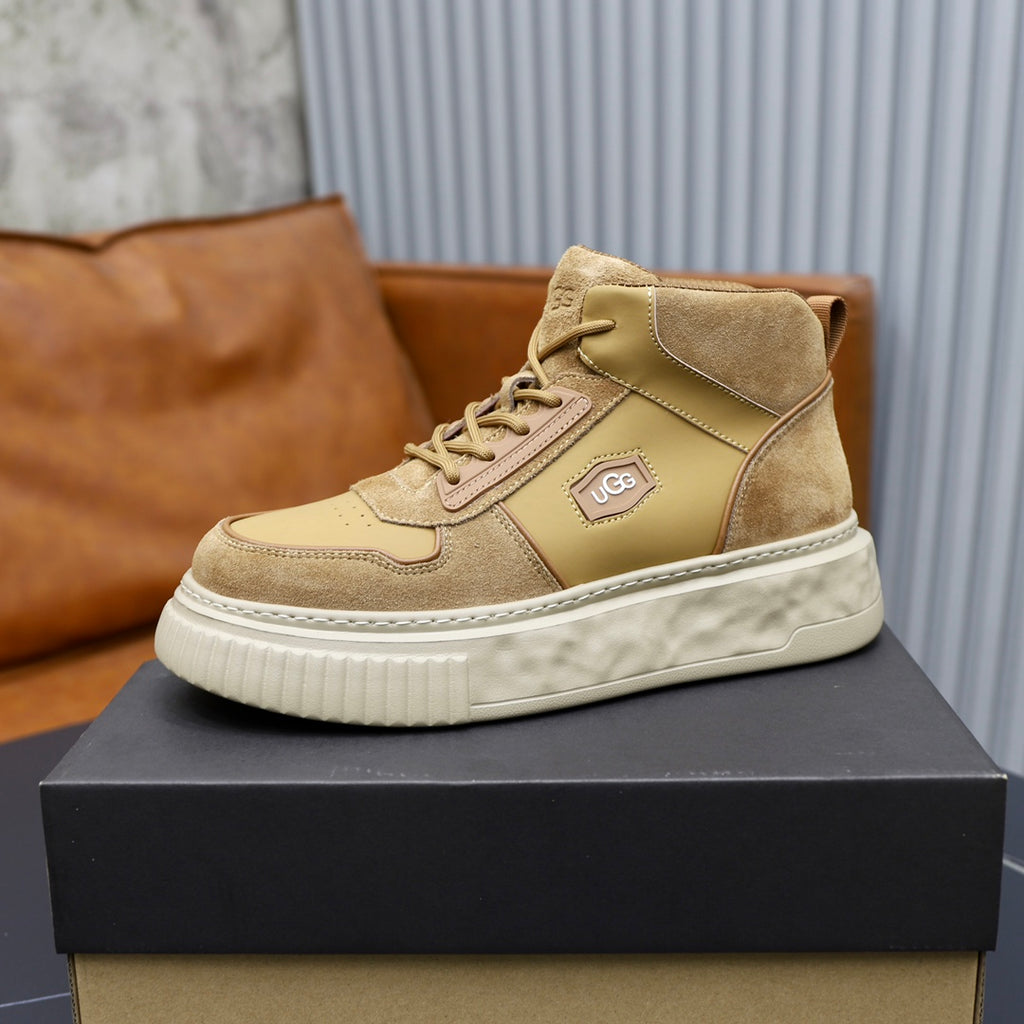 UGG Men's Suede High-Top Platform Sneaker – Wheat/Camel