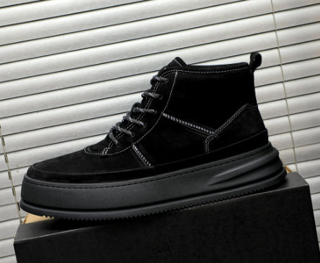 UGG Men's Suede High-Top Platform Sneaker – Black